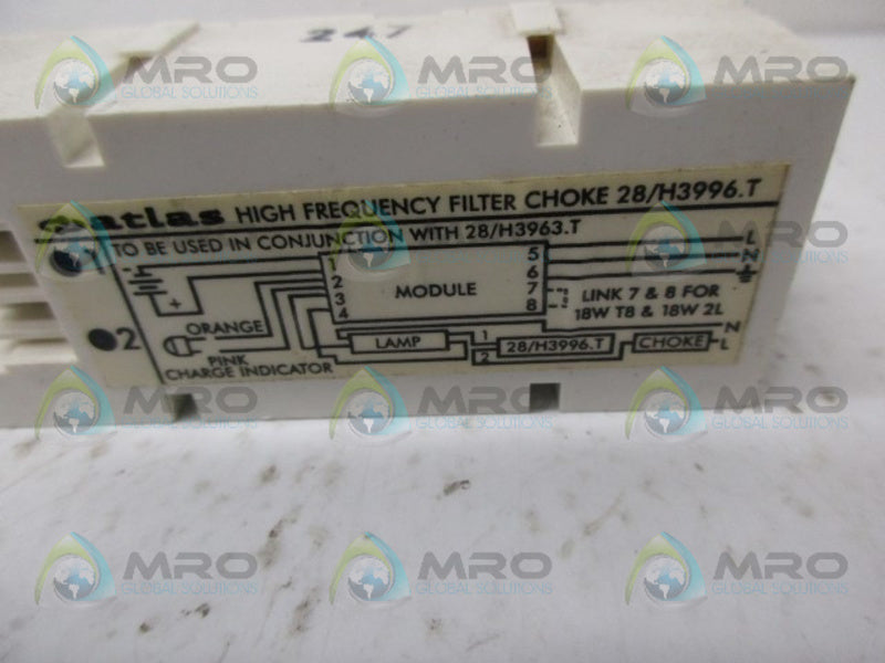 ATAS 28/H3996.T HIGH FREQUENCY FILTER CHOKE NSNP