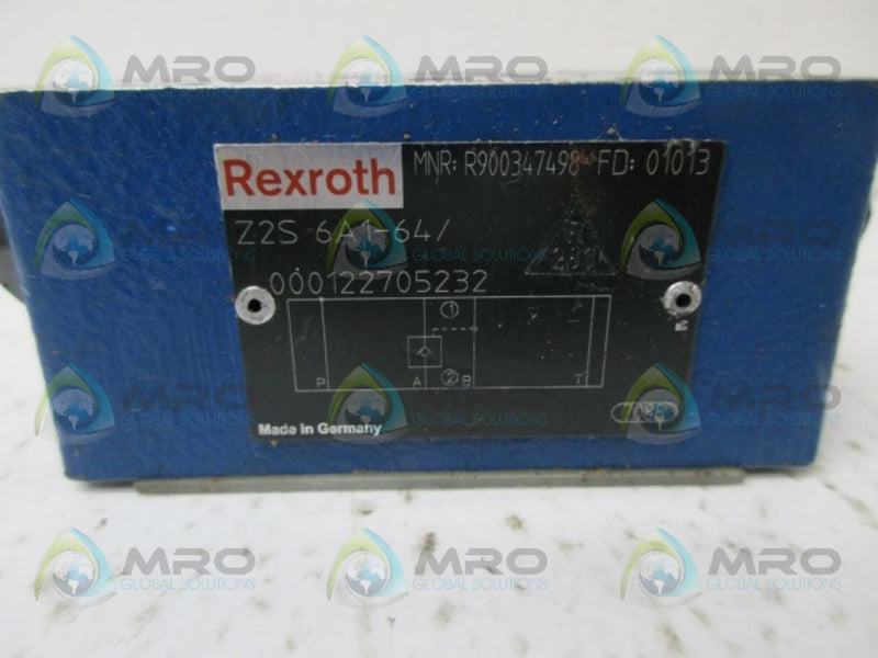 REXROTH Z2S6A1-64/00012205232 HYDRAULIC VALVE NSNP