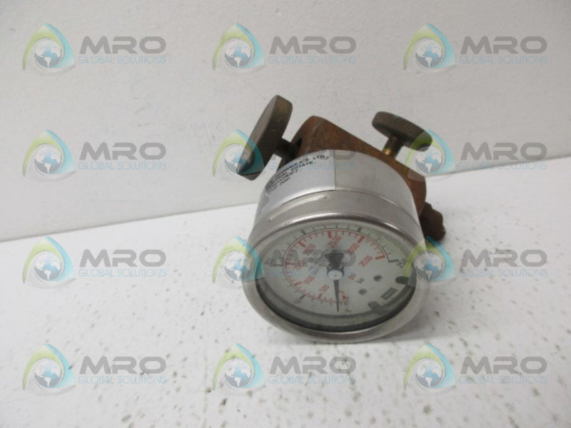 WIKA 316SS PRESSURE GAUGE UNMP