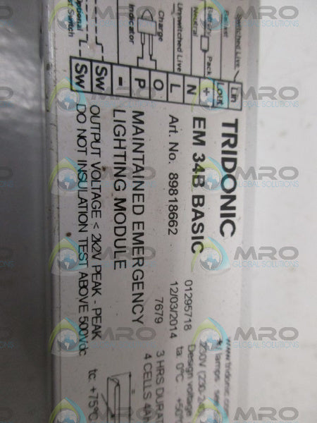 TRIDONIC EM34BBASIC NSNP