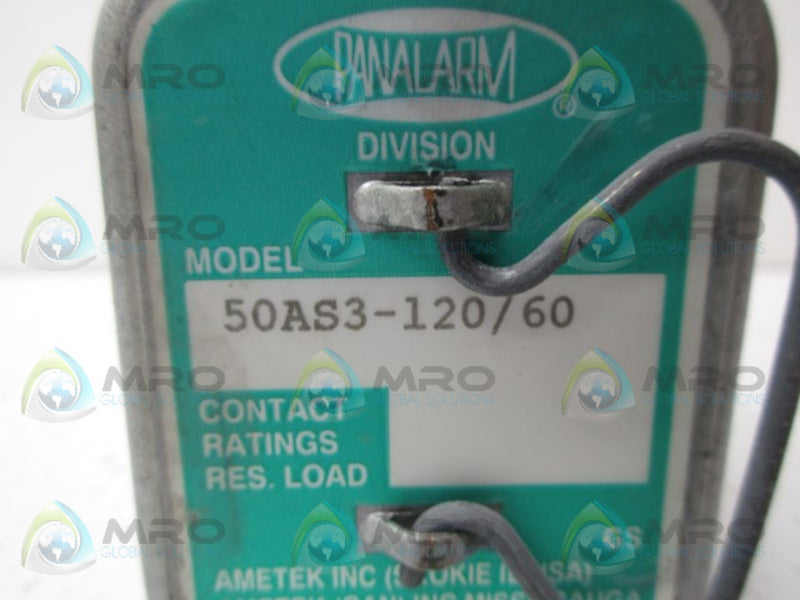 PANALARM 50AS3-120/60 ALARM RELAY UNMP