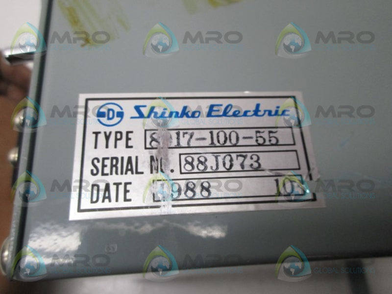 SHINKO ELECTRIC 8017-100-55 DISPLACEMENT METER NSNP