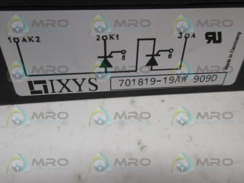 IXYS 701819-19AW POWER CUBE RECTIFIER NSNP