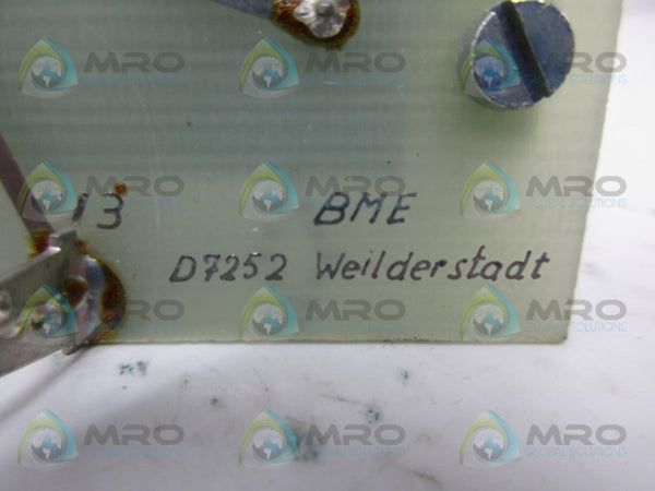 BME WEIDER STADT D7252 CIRCUIT BOARD UNMP