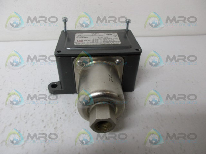 UNITED ELECTRIC J6 136 PRESSURE SWITCH UNMP