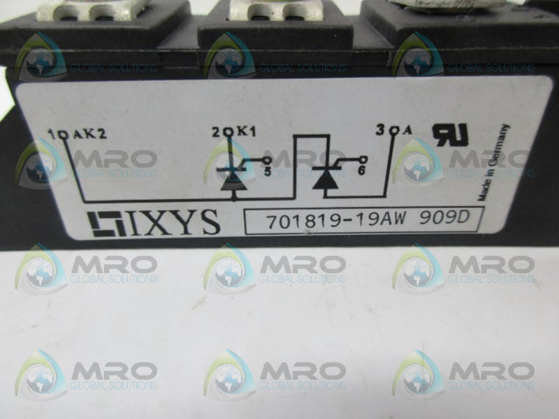 IXYS 701819-19AW 909D POWER CUBE RECTIFIER UNMP