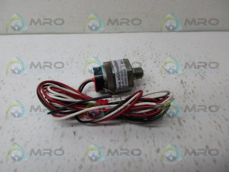 WHITMAN CONTROLS P119G-5H-F12L50 PRESSURE SWITCH NSNP
