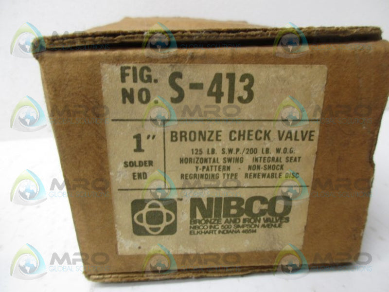 NIBCO S-413 CHECK VALVE NSMP