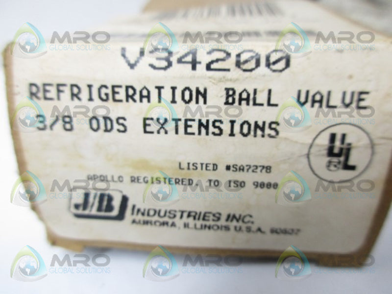 JB V34200 VALVE SHUT-OFF TUBING NSMP