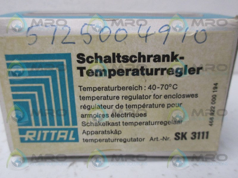RITTAL SK3111 TEMPERATURE REGULATOR NSMP