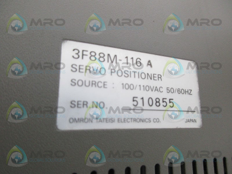 OMRON 3F88M-116A SERVO POSITION UNMP