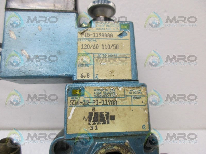 MAC 55B-12-PI-119AA VALVE UNMP