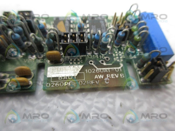 10260A1-01 REV.B CIRCUIT BOARD UNMP