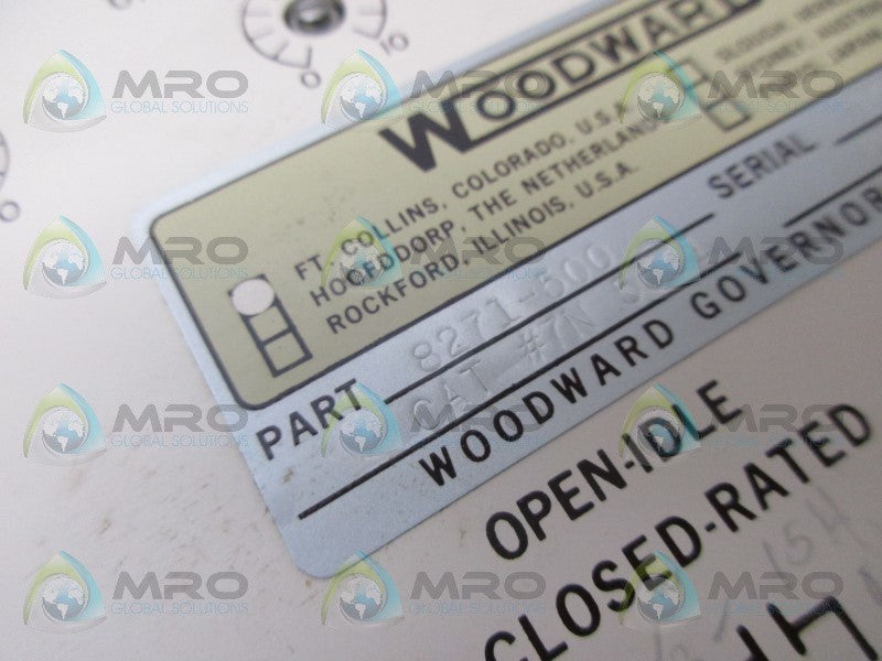 WOODWARD 8271-500 LOAD SHARING SPEED CONTROL UNMP