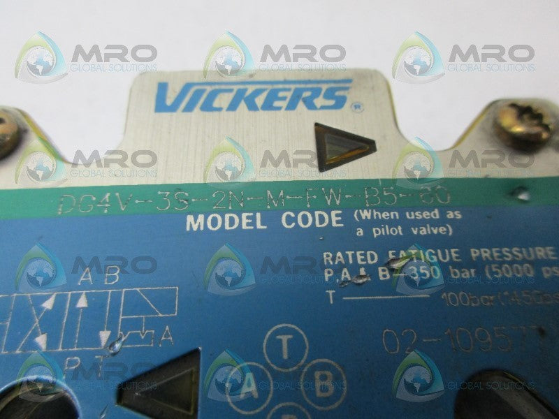 VICKERS DG4V-3S-2N-M-FW-B5-60 DIRECTIONAL CONTROL VALVE *NEW NO BOX*