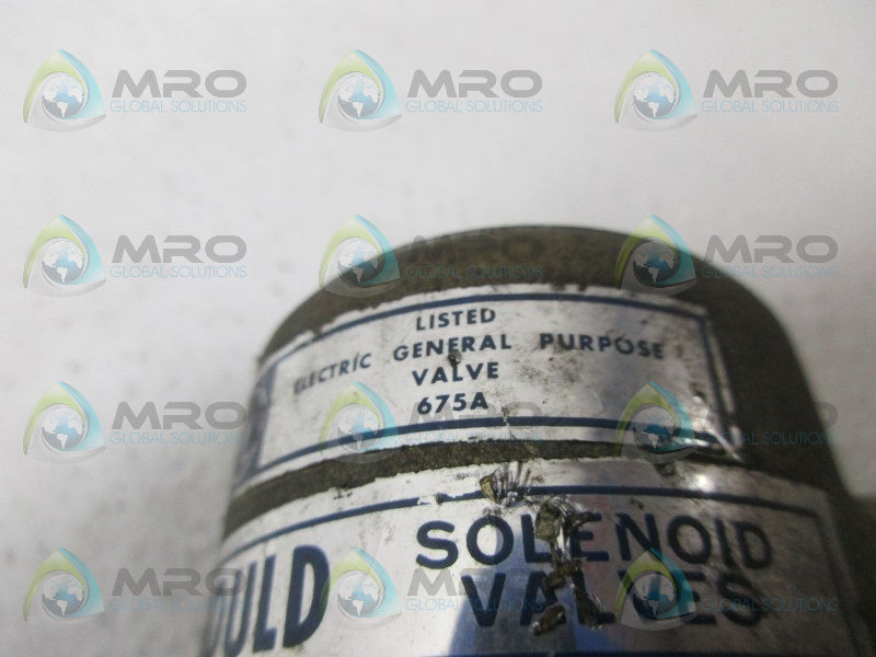 GOULD 675A SOLENOID VALVE UNMP