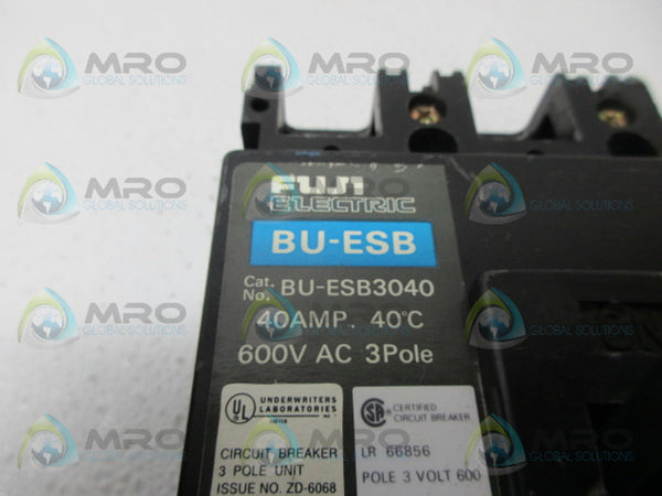 FUJI ELECTRIC BU-ESB3040 CIRCUIT BREAKER UNMP