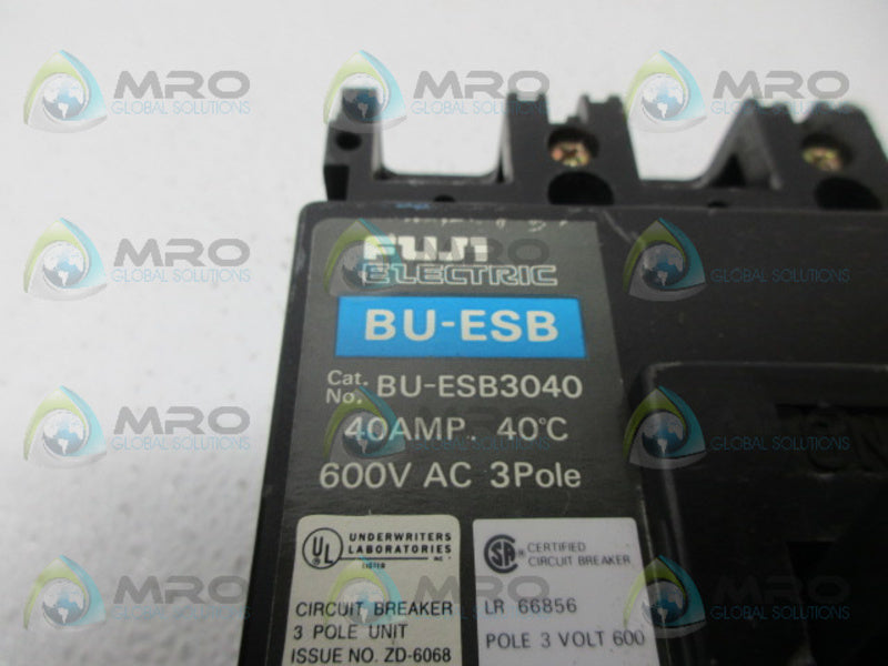 FUJI ELECTRIC BU-ESB3040 CIRCUIT BREAKER UNMP