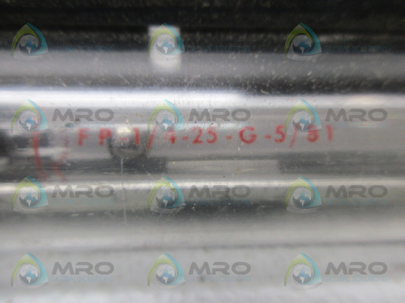 FISHER FP-1/4-25-G-5/81 FLOW METER UNMP