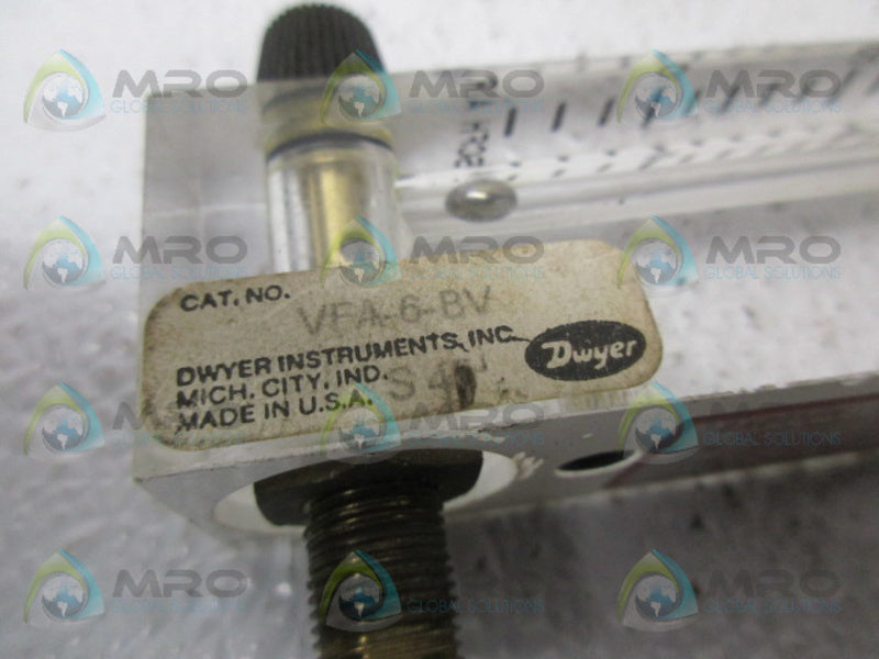 DWYER VFA-6-BV FLOW METER UNMP