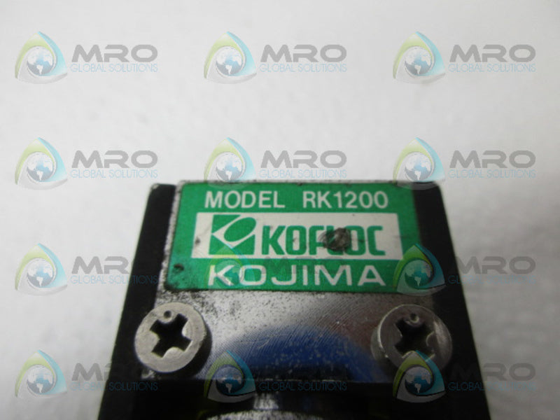 KOJIMA RK1200 FLOW METER UNMP