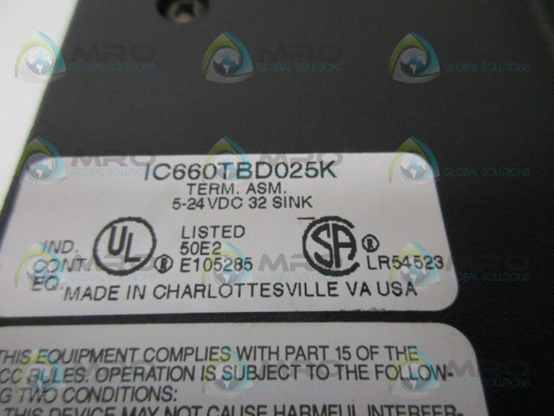 GE FANUC IC660EBD025K GENIUS MODULE UNMP