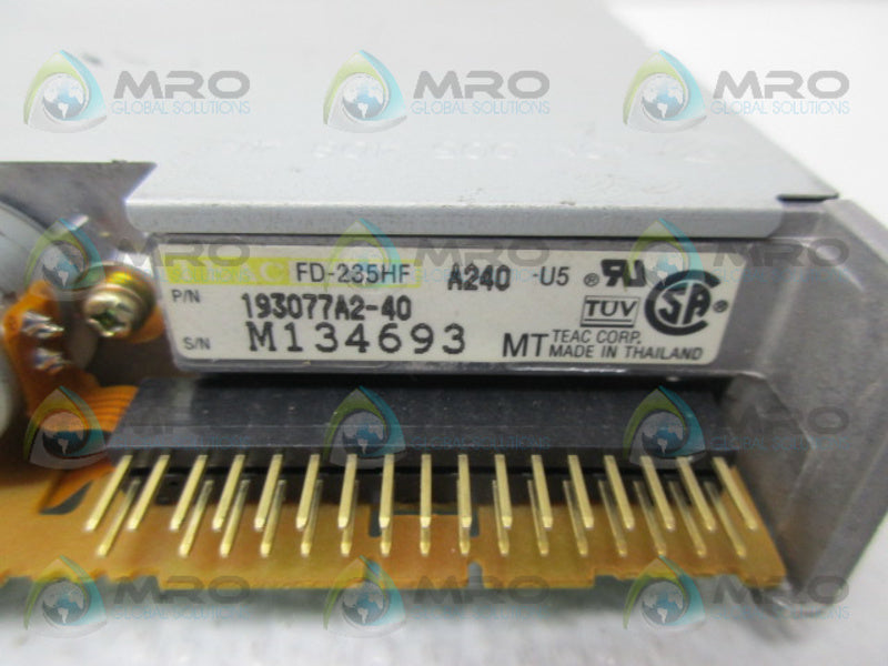 TEAC CORP. 193077A2-40 FLOPPY DRIVE UNMP