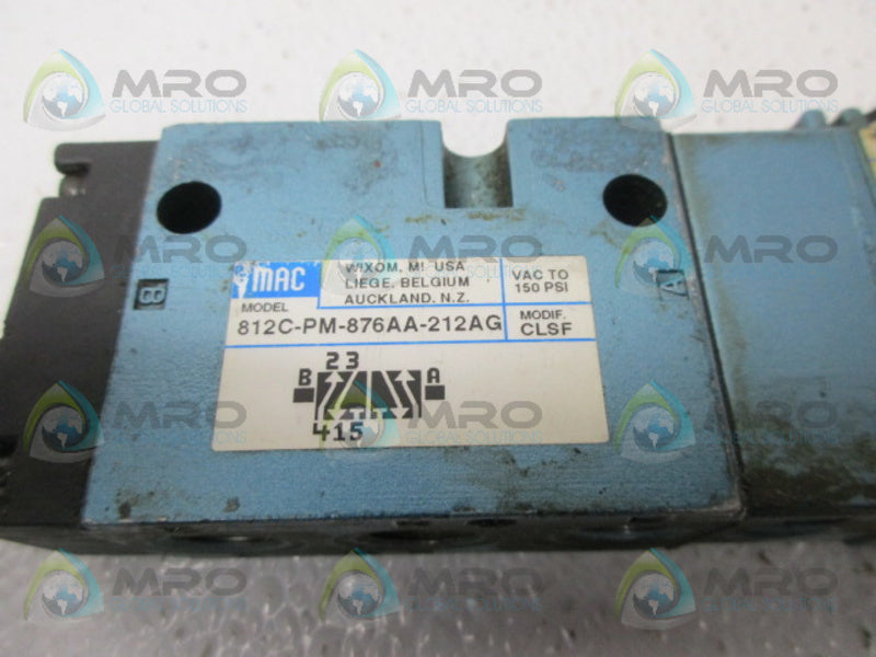 MAC 812C-PM-876AA-212AG VALVE UNMP