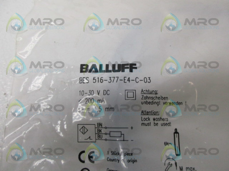 BALLUFF BES516-377-E4-C-03  PROXIMITY SWITCH NSMP