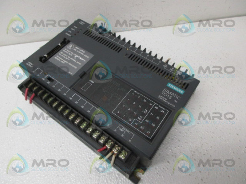 SIEMENS T1315AA CENTRAL PROCESSING UNIT UNMP