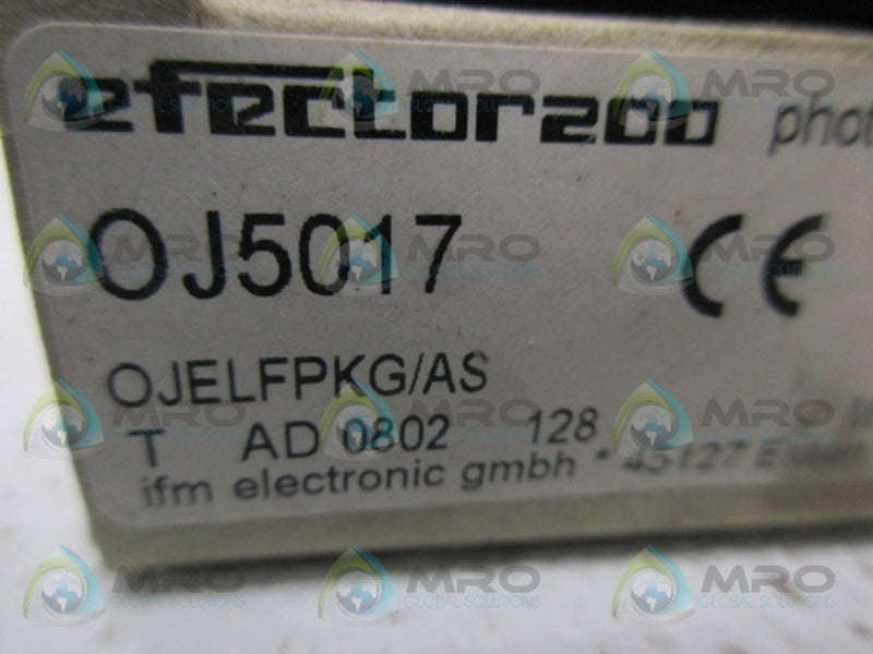 IFM EFECTOR OJ5017 PHOTOELECTRIC SENSOR NSMP