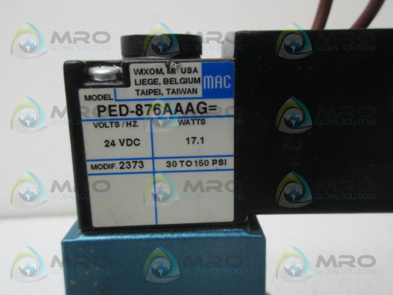 MAC PED-876AAAG VALVE UNMP