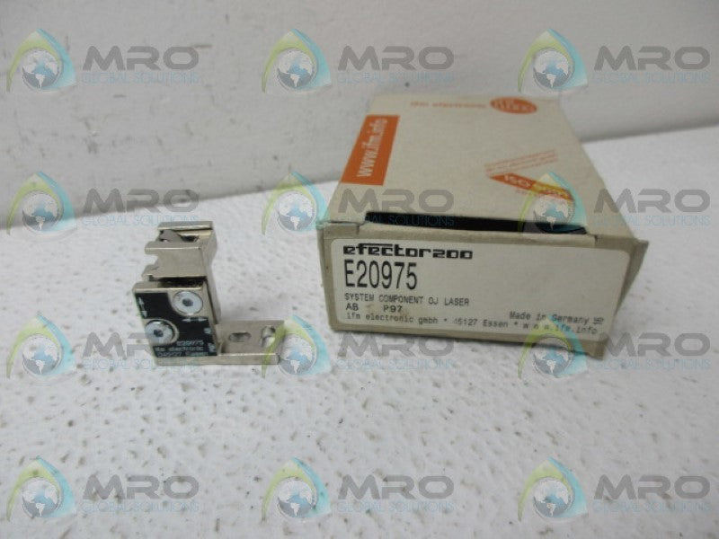 IFM EFECTOR E20975 BRACKET COMPONENT OJ LASER FRONY MOUNTING NSMP