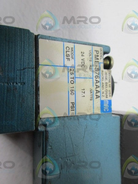 MAC PME-876AAAA VALVE UNMP