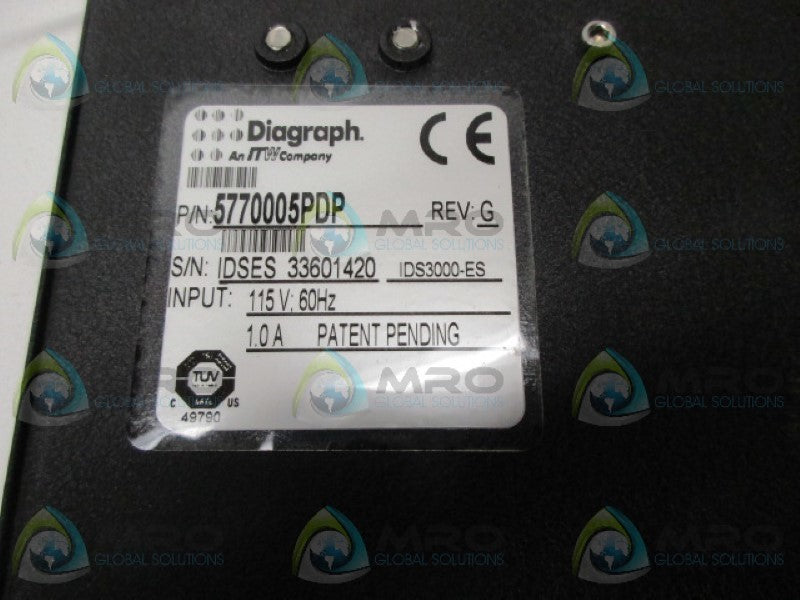 DIAGRAPH 5770005PDP INKJET SYSTEM NSNP
