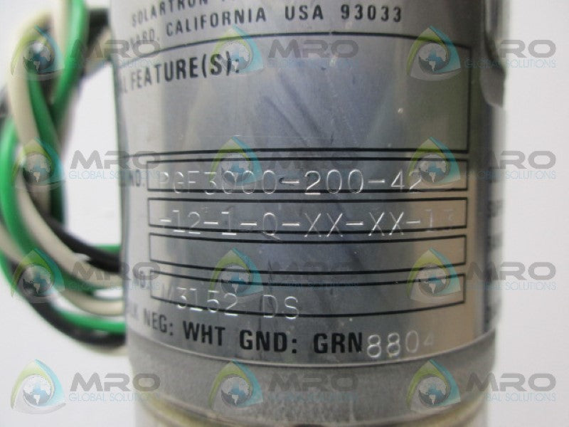 SOLARTRON PGF3000-200-42-12-1-1Q-XX-XX-13 TRANSMITTER UNMP