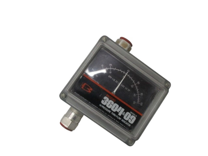 BROOKS 3604EA1A3A1A PRESSURE THRU-FLOW INDICATOR NSNP