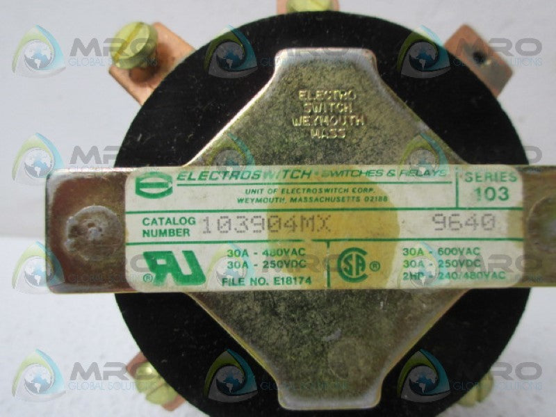 ELECTROSWITCH 103904MX ROTARY SWITCH NSNP