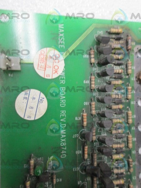 MAXSEE MAX8740 POWER BOARD UNMP