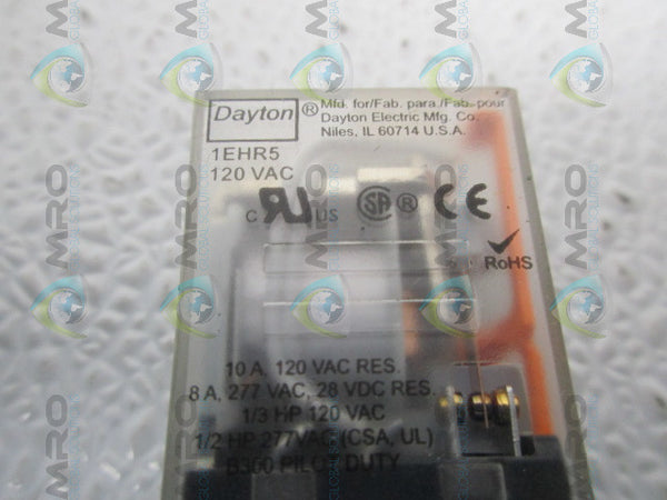DAYTON 1EHR5 RELAY 120VAC UNMP