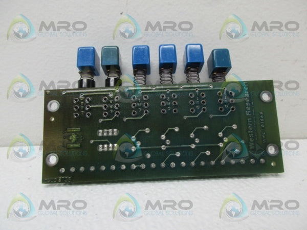 WESTERN RESEARCH WPC101868 CIRCUIT BOARD UNMP