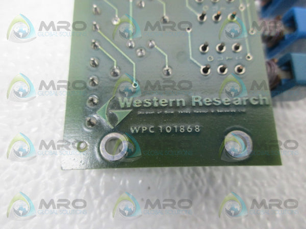 WESTERN RESEARCH WPC101868 CIRCUIT BOARD UNMP