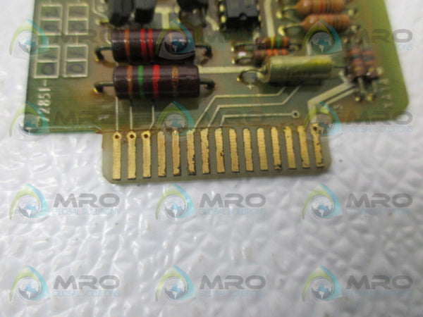 BENTLY NEVADA 72851-01-02-01-01-01-01-01-01 CONTROL MODULE BOARD UNMP