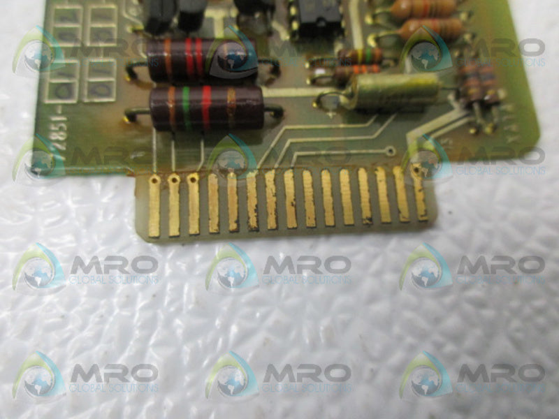 BENTLY NEVADA 72851-01-02-01-01-01-01-01-01 CONTROL MODULE BOARD UNMP