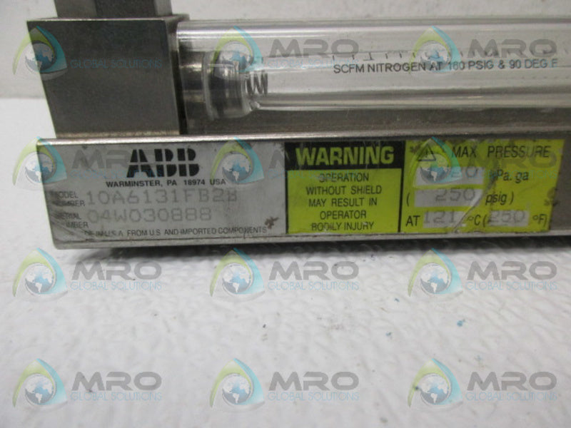 ABB 10A6131FB2B FLOW METER UNMP
