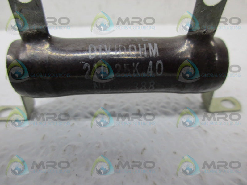 OHMITE 0388 210-25K-40 RESISTOR 20K OHMS UNMP