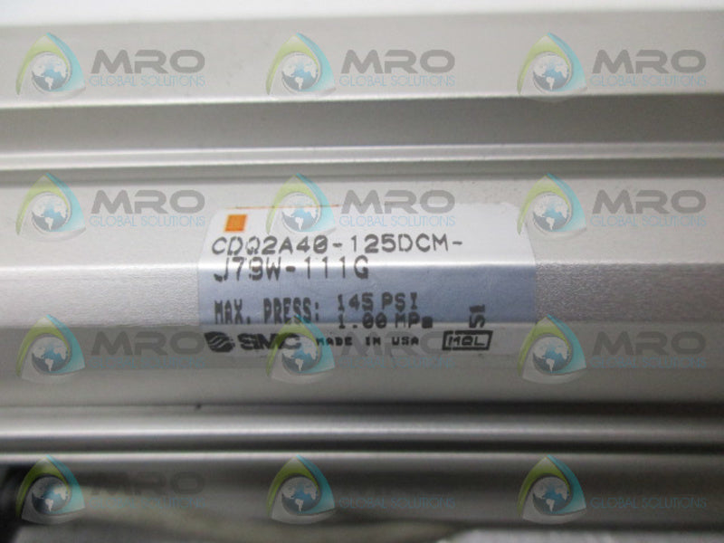 SMC CDQ2A40-125DCM-J79W-111G PNEUMATIC CYLINDER UNMP
