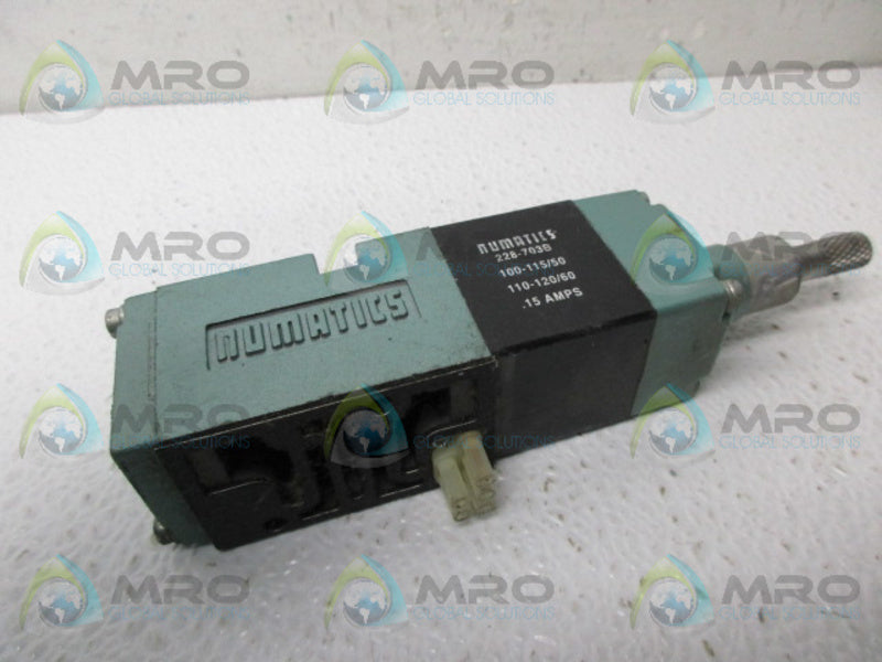 NUMATICS 081SA400K011Z30 PNEUMATIC SOLENOID VALVE UNMP