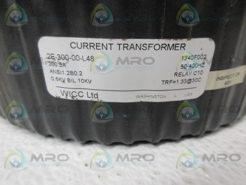 WICC 2E-300-00-L-48 CURRENT TRANSFORMER UNMP