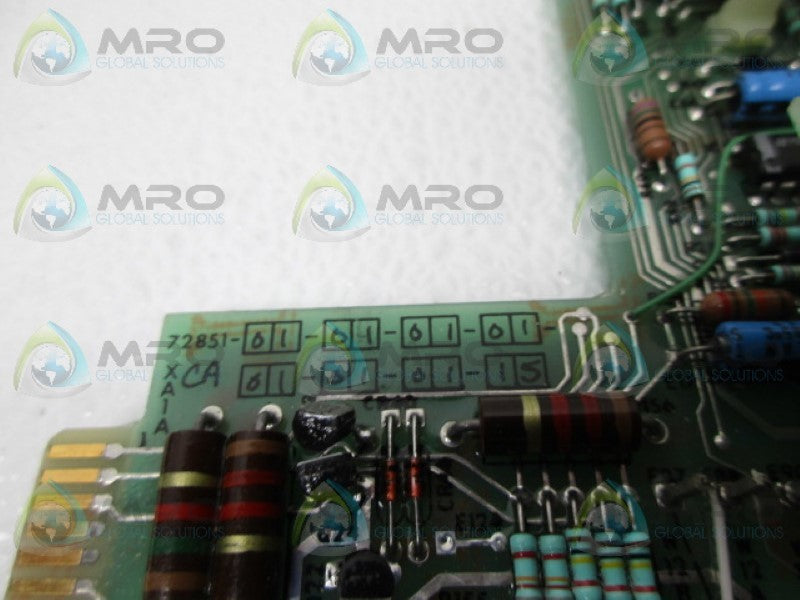 BENTLY NEVADA 72851-01-01-01-01-01-01-01-15 CONTROL BOARD UNMP